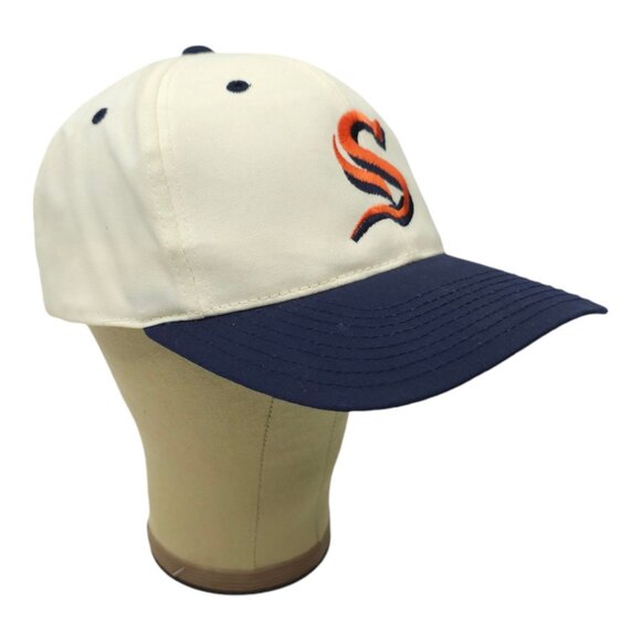 Syracuse Orange University Snapback Cap Vintage 90s Embroidered Logo Hat - Picture 3 of 13